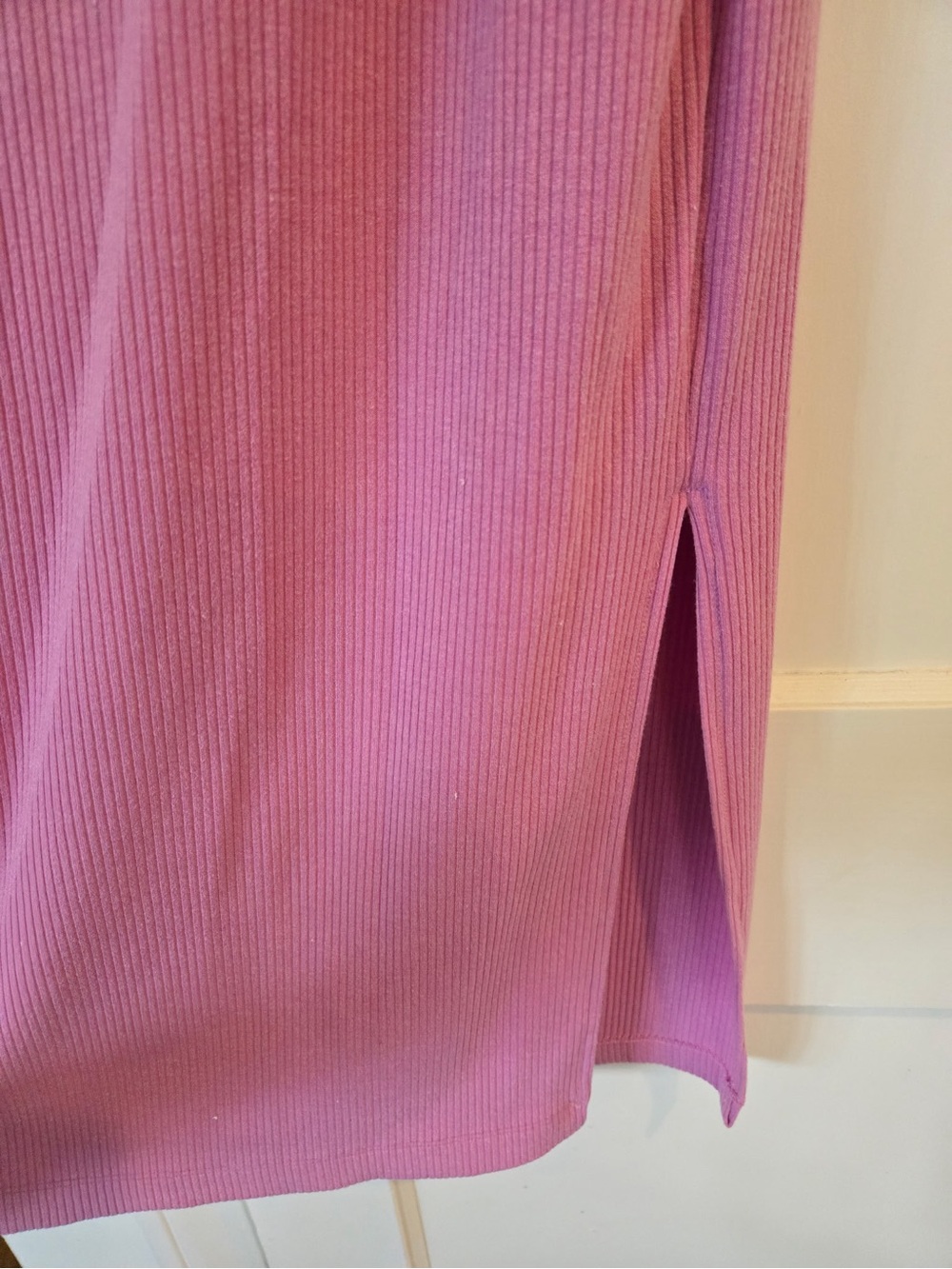 Vici Pink Ribbed Maxi Slip Dress - Picture 3 of 4